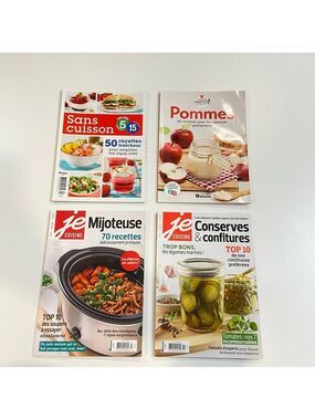 Brand New Je Cuisine &Pratico French Cooking Magazines Bundle Of 4 Recipe Issues
